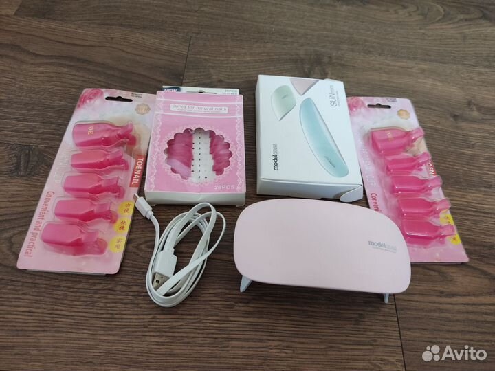 Уф лампа для ногтей + набор новых аксессуаров