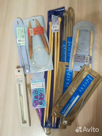 Спицы,крючки, маркировочные кольца для вязания