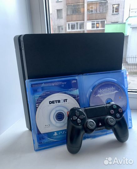 Sony Playstation 4 Slim 1tb+игры