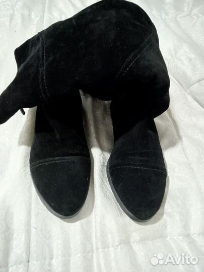 Зимние женские сапоги 38 натуральная замша