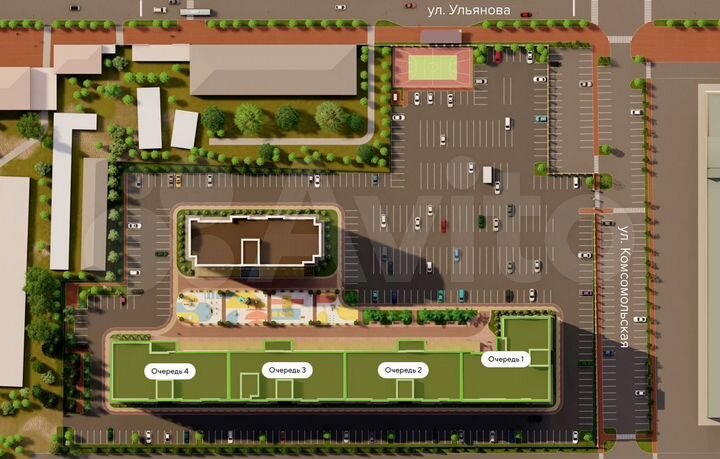 1-к. квартира, 40,6 м², 6/9 эт.