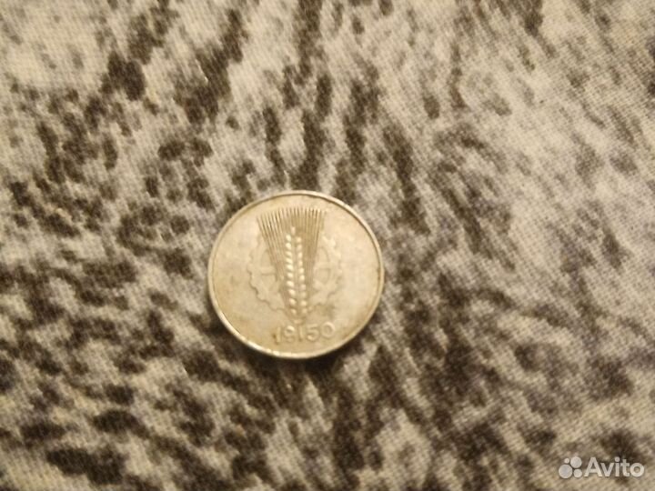 Монета 1 пфеннинг, 1950г. Германия