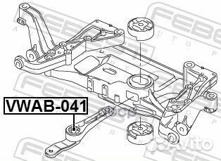 Сайлентблок подушки двигателя зад прав/лев