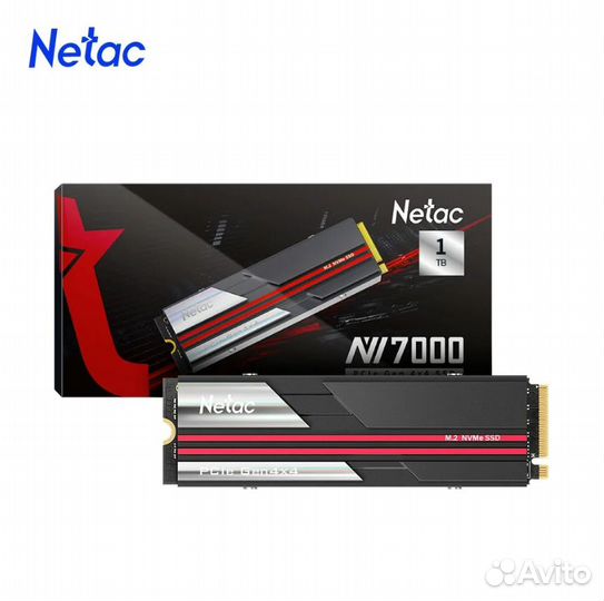 Не распечатанный SSD M2 NVMe Netac nv7000 1tb