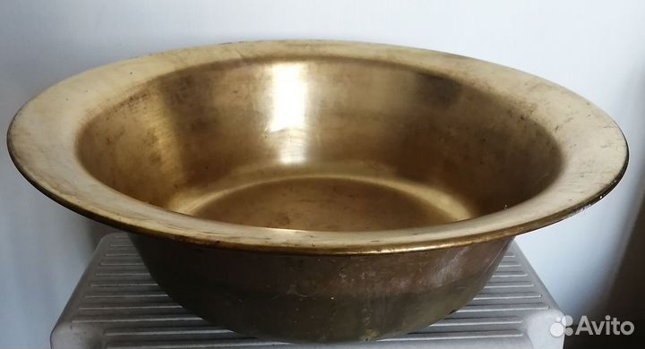 Латунный таз для варенья