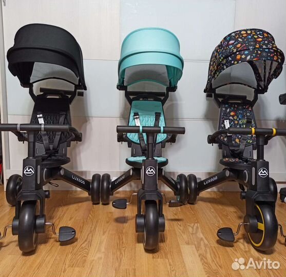 Детский велосипед с ручкой 368 luxmom