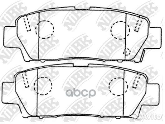 Колодки тормозные Toyota avalon 1995-2005 PN132