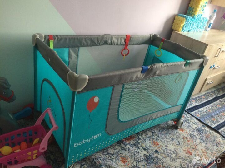 В аренду.Кровать манежик доп.дно,прокат