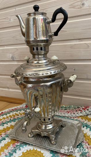 Самовар электрический СССР 1962г и заварник