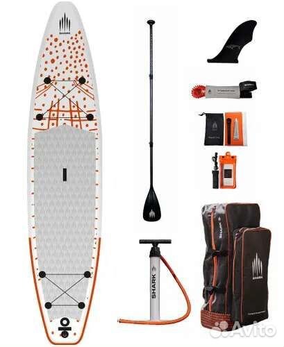 Сап-доска Shark 12’6”X32” Touring и допы
