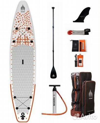 Сап-доска Shark 12’6”X32” Touring и допы