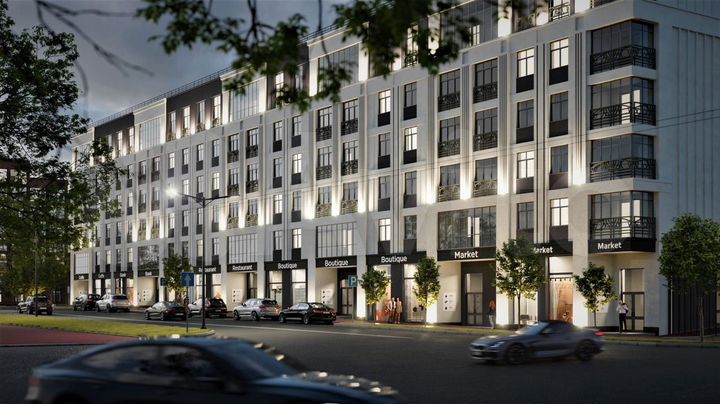 2-к. квартира, 70,6 м², 6/6 эт.