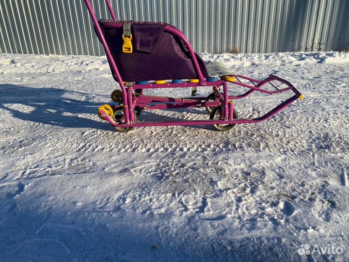Детские санки коляска