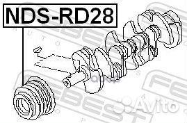 Шкив коленвала RD28 ndsrd28 Febest