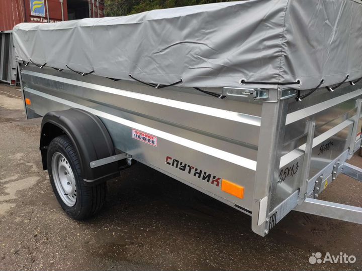 Прицеп Спутник Эксперт Zn 2513/48, тент 350 мм