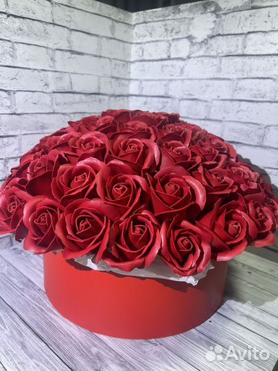 Розы из мыла 73 шт. (Ручная работа)