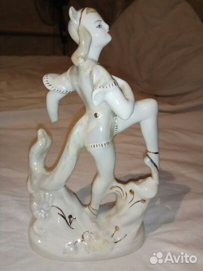 Статуэтка Балерина Женщина кошка дфз Вербилки СССР