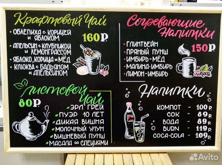 Оформление меловых досок/роспись стен