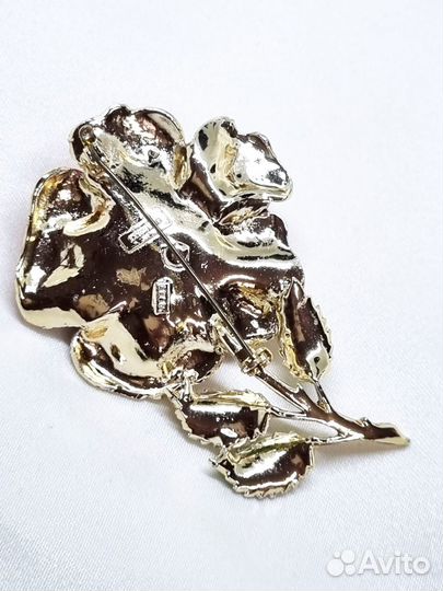 Брошь «Роза», Exquisite, винтаж, Англия