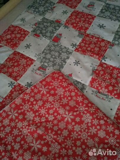 Лоскутное одеяло-плед. Отличный подарок