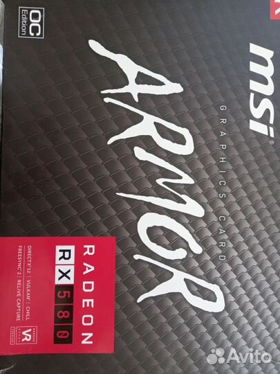 Видеокарта MSI RX 580 Armor 8Gb 256-bit