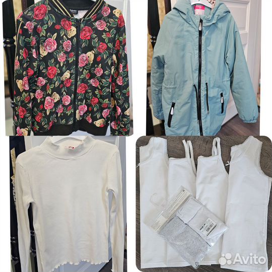 Большой пакет фирменной одежды для девочки
