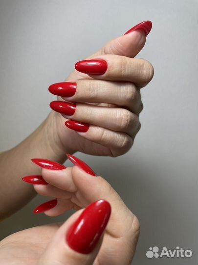 Укрепление ногтей, наращивание ногтей, маникюр