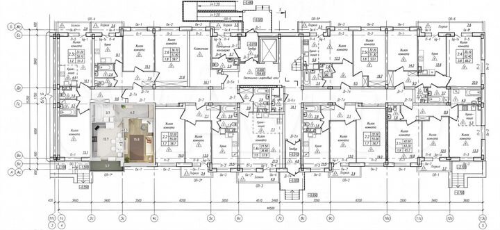 1-к. квартира, 40,3 м², 5/10 эт.