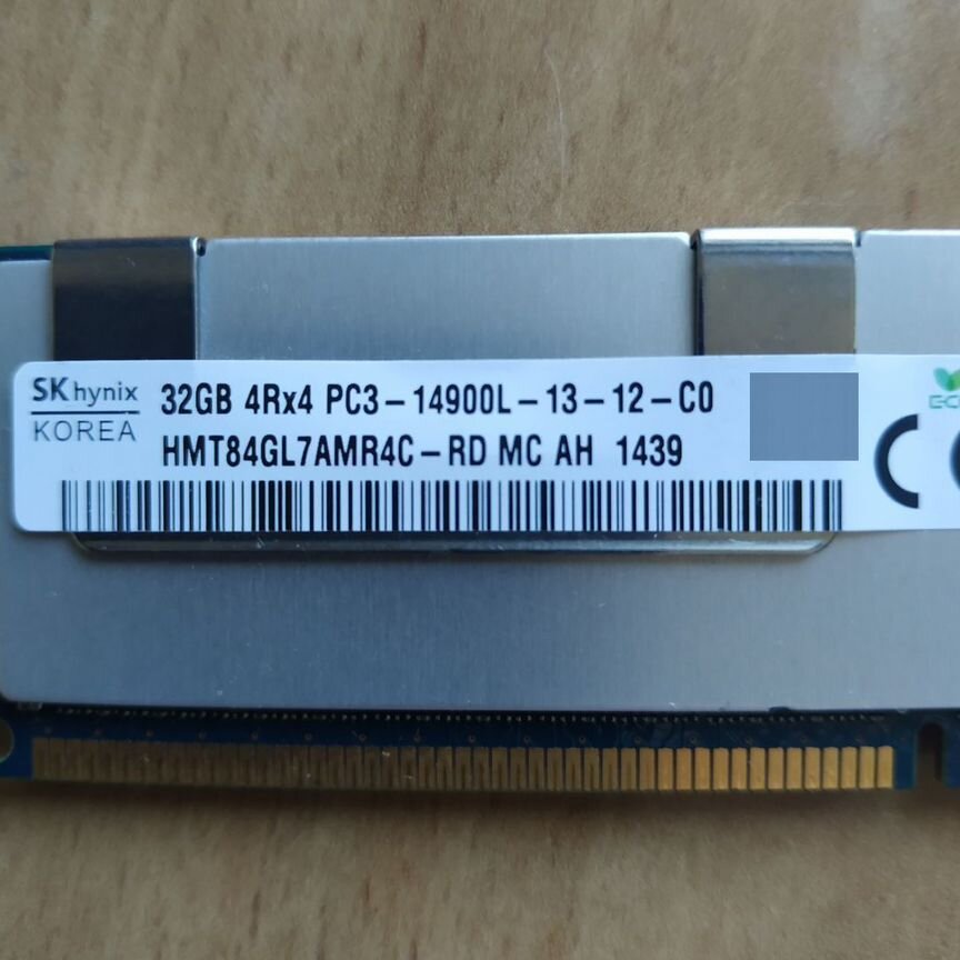 [HMT84GL7AMR4C] 32 Gb 1866 Mhz Ddr3 Lrdimm Sk Hynix, Склад 11 Шт