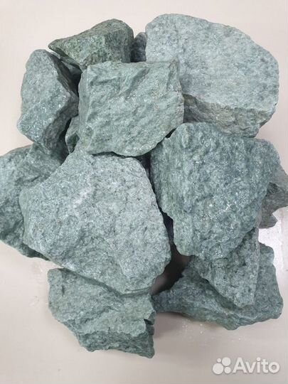 Камень банный жадеит колотый