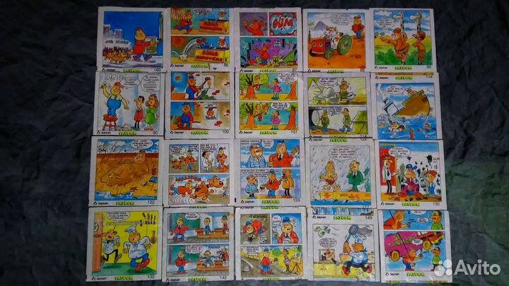 Вкладыши от жвачек разные