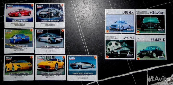 Вкладыши Турбо Наддув разных серий поштучно