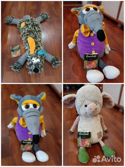 Мягкая игрушка, поросёнок, собака, крыса