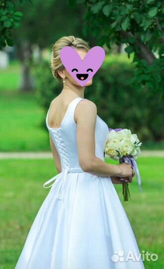 Свадебное платье 44 бу