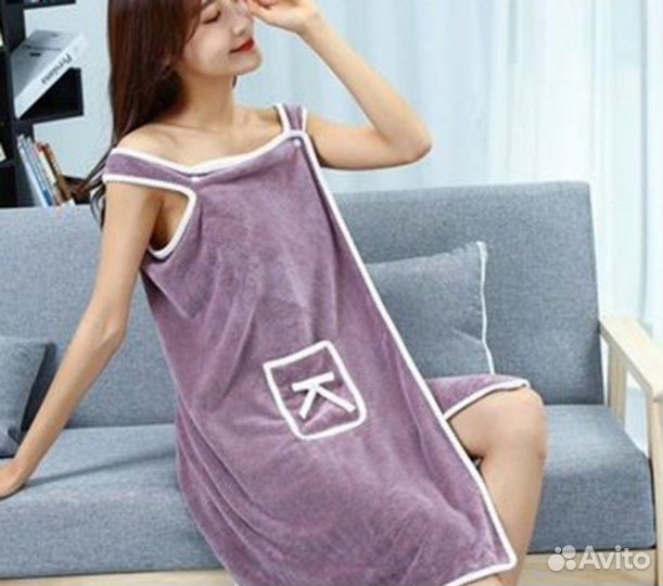 Женское полотенце - халат