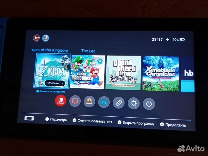 Nintendo switch v2 прошитая чипом, полный комплект