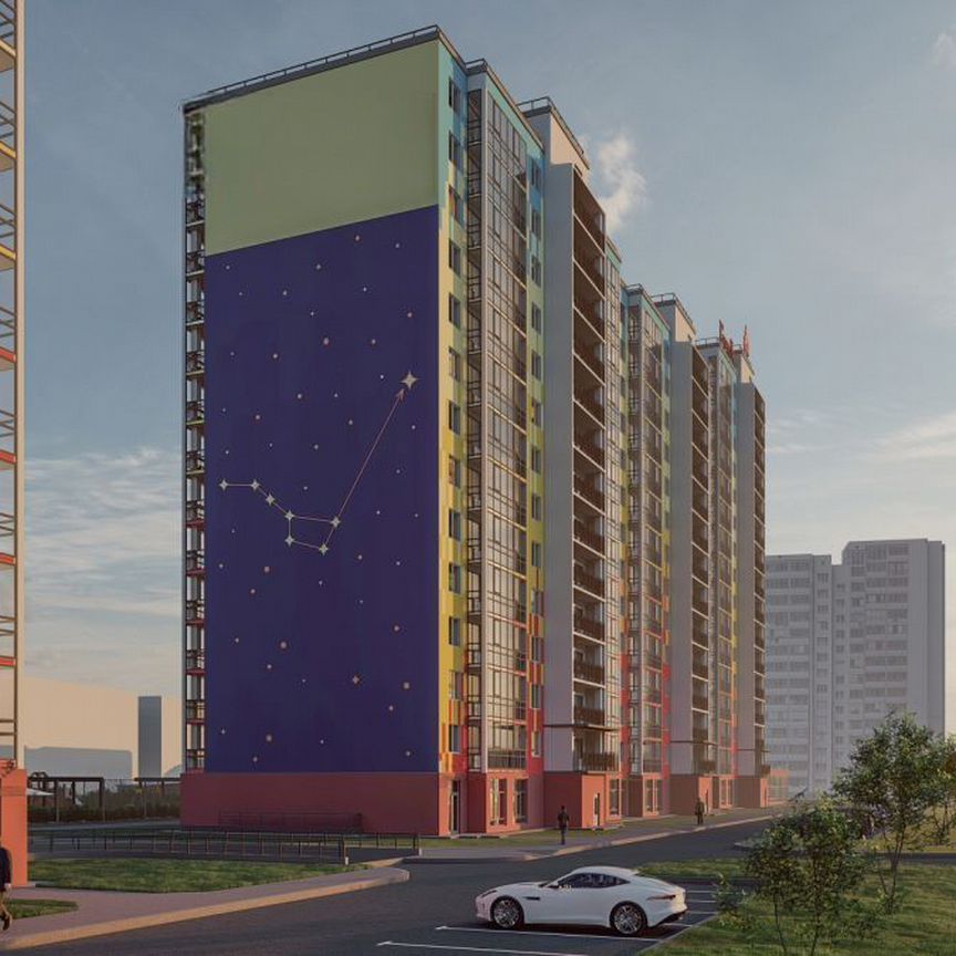 2-к. квартира, 58,7 м², 10/15 эт.