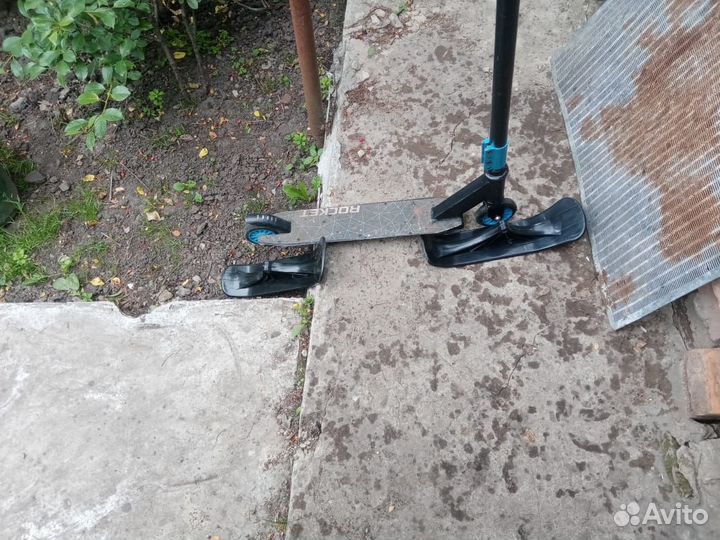 Самокат- снегокат 2в 1