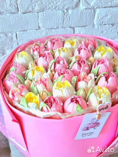 Цветы из зефира