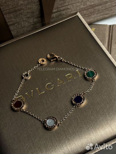 Браслет Bvlgari розовое золото 750 проба