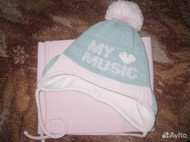 Шапка с шарфом - комплект