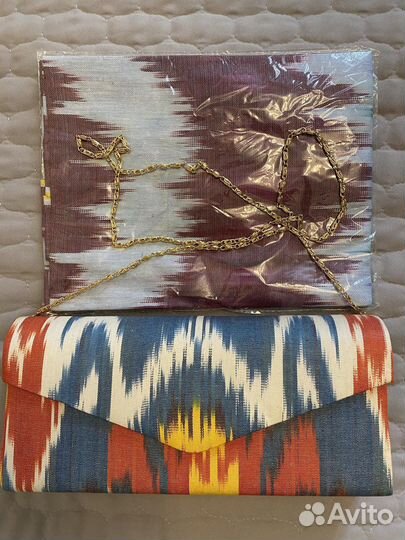 Национальный шарф и клатч новый