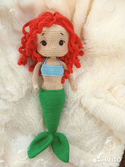 Игрушки ручной работы. Зайка, русалочка