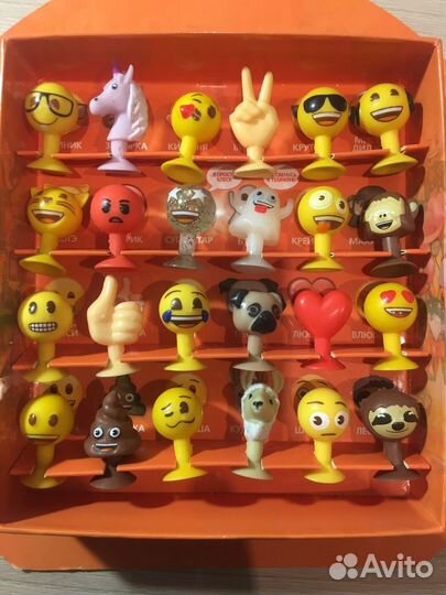 Emoji(эмоджи)мания полная коробка прилипал