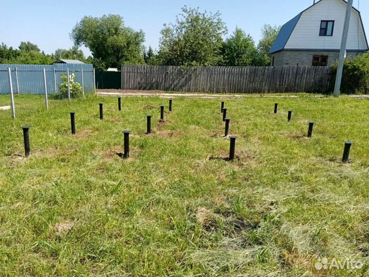 Винтовые сваи + монтаж