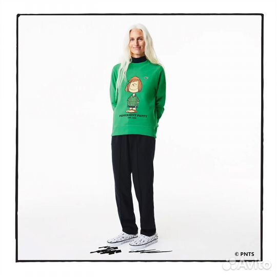 Джемпер свитшот коллаборации Lacoste & Peanuts