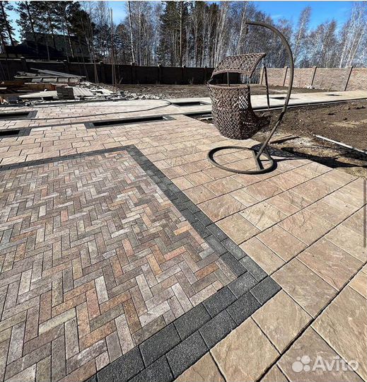 Тротуарная плитка, брусчатка Паркет 180х60х60