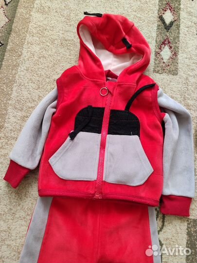 Костюм тройка на флисе