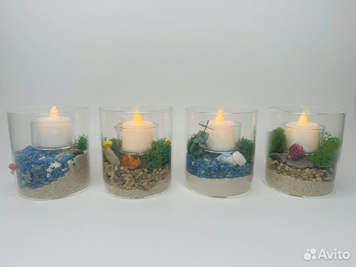 Флорариум-подсвечник