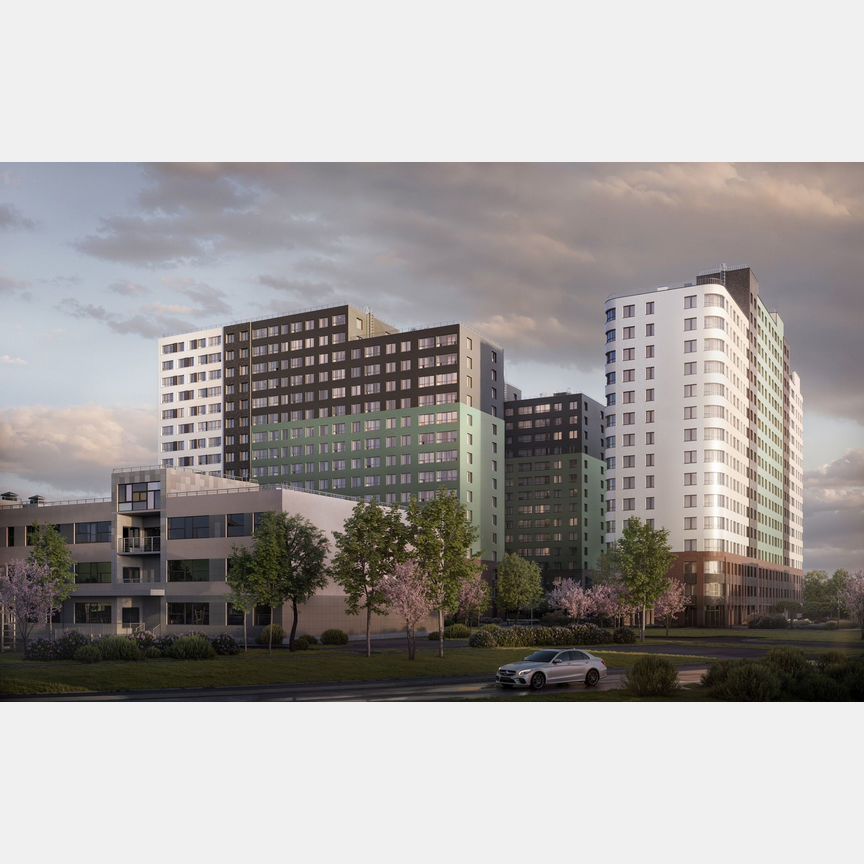 2-к. квартира, 70,6 м², 5/17 эт.